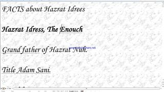 Prophet Idrees