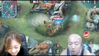 the moment of making fun of a friend to the point of crying playing a game