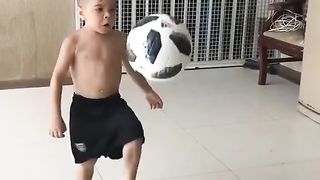 potential young soccer player