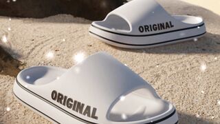Women thick sole summer beach slides