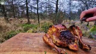 The juicest chicken ||Cooking in our outdoor camping chicken recipe ????????