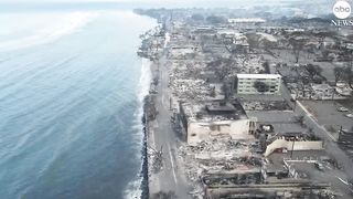 Drone footage reveals devastation after Maui fires_ ABC News.
