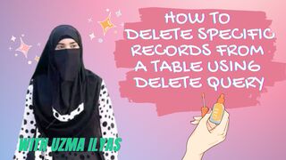 How to delete specific record from a table in MS Access | With Uzma Ilyas
