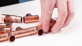 Unique Christmas decorations using copper