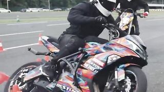 KTM 450 Supermoto Vs. Kawasaki Ninja #shorts.mp4