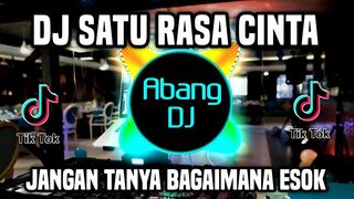 DJ SATU RASA CINTA REMIX FULL BASS VIRAL TIKTOK TERBARU 2022 JANGAN TANYA BAGAIMANA ESOK