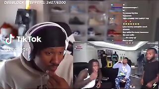 duke reacts to chrisean putting a hole in kai wall