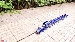 Make Long RC Train from Soda "Pepsi" cans
