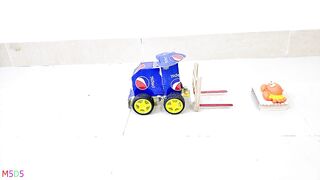 How to Make RC Forklift at Home for Farming from Pepsi cans