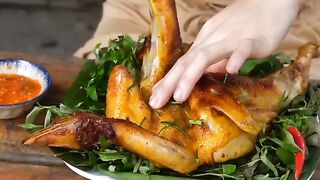 Reni is enjoying the roasted duck