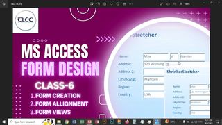 Access Form Creation Step1 - TLCC Live Class