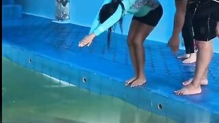 Funny Swimming lesson
