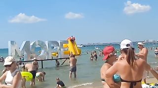 Prtty girls enjoy life with beach ⛱️ best video