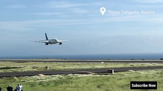 Azores Airlines Airbus A310 Performs Low Pass