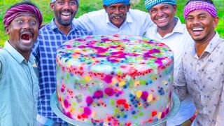FRUIT JELLY CAKE ???????????? _Colorful Healthy Fruit Recipe Making in Village ????????
