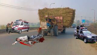 Ford 3610 load sugrence crossing dangerous motorway! Tractor! trector load sugarence/pkc34