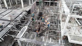 Construction site, civil enginer