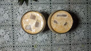 Tasty creamy coffee restaurant style