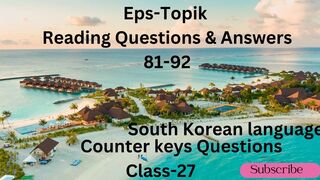 Class-27 | language info4 | Eps Topik reading Questions & Answers-81-92