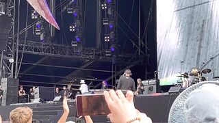 Alice Cooper introducing Johnny Depp to the audience @Pinkpop Festival 2023