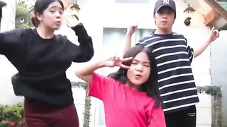 Sibling dancing to the beat again!