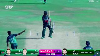 Haris Rauf 4th wickets against  Bangladesh