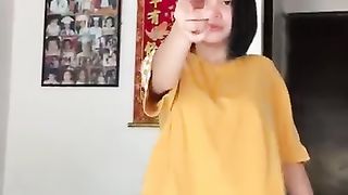 pretty woman with  moves!