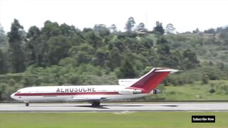 Aerosucre Boeing 727 Struggles To Gain Height On Takeoff