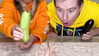 Choose food challenge ???? What tastes better_ zucchini or eggplant_ ???? #shorts Best video by Hmelkofm