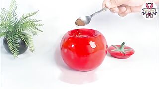 Coffee pot | Sugar pot making at home with cement