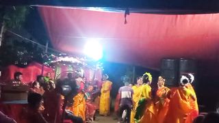 Dance performance in marred Bangladesh culture .