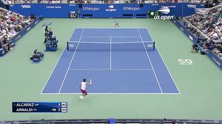 Carlos Alcaraz vs. Matteo Arnaldi Highlights | 2023 US Open Round 4