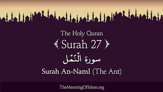 Surah An-Naml (The Ants)_ Arabic and English translation(