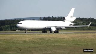 White Plane TakeOff Amazing Video