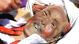 dead body at home before funeral
