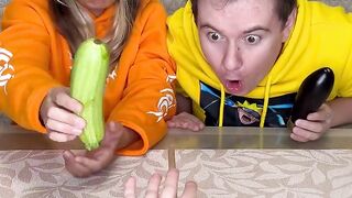 Choose food challenge ???? What tastes better zucchini or eggplant ???? #shorts Best video by Hmelkofm