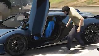GAME PLAYINGS GAME PLAYINGSFranklin Got Surprised By Micheal micheal by surprised franklin  #gta5online #game #gta #gaming