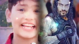 Roman reigns a kid singing