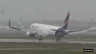 LATAM Cargo Boeing 767 Plane Landing Amazing Video