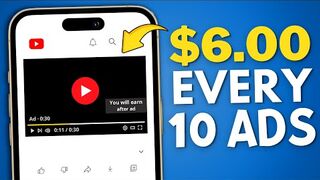 Earn $6 PER 10  Watched - Make Money Online