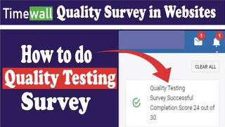 beginner tutorial || how to complete quality test survey on timewall/timebucks