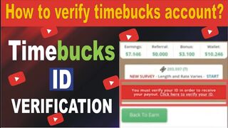timebucks account verification || how to verify timebucks acount || verification || verify timebucks
