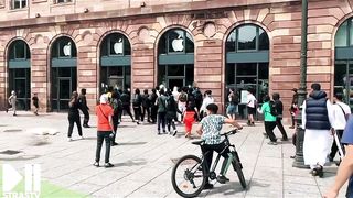 Strasbourg le magasin apple vandalisée par les émeutiers