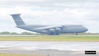 USAF C5M Galaxy Too Much Late Takeoff Forcing a Hawaiian A330 Into a Go Around