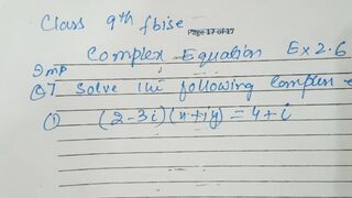 fbise class 9 maths ex 2.6  q7all parts