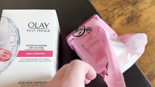 Olay Daily Facials Daily Clean Makeup Removing Facial Cleansing Wipes 5-in-1 Water Activated Cloths Exfoliates