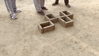 We will make 5out of 4 boxes. Only 2 bricks have be to picked up