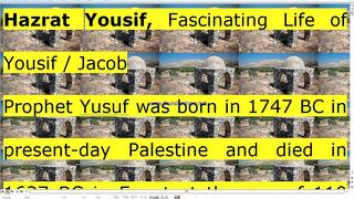 Life of Prophet Yousif. Jacob