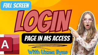 How to create login form in access| with Uzma Ilyas