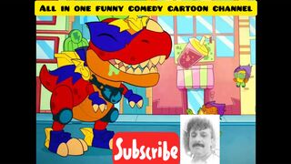 Cartoon superthings episode v rex vs h rex super dinosuar in action